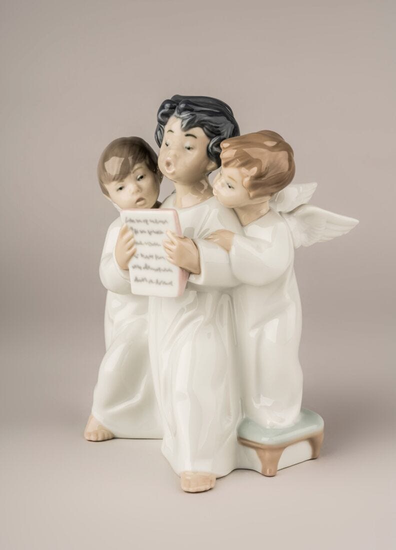 lladro Figura Grupo de ángeles Solo hoy