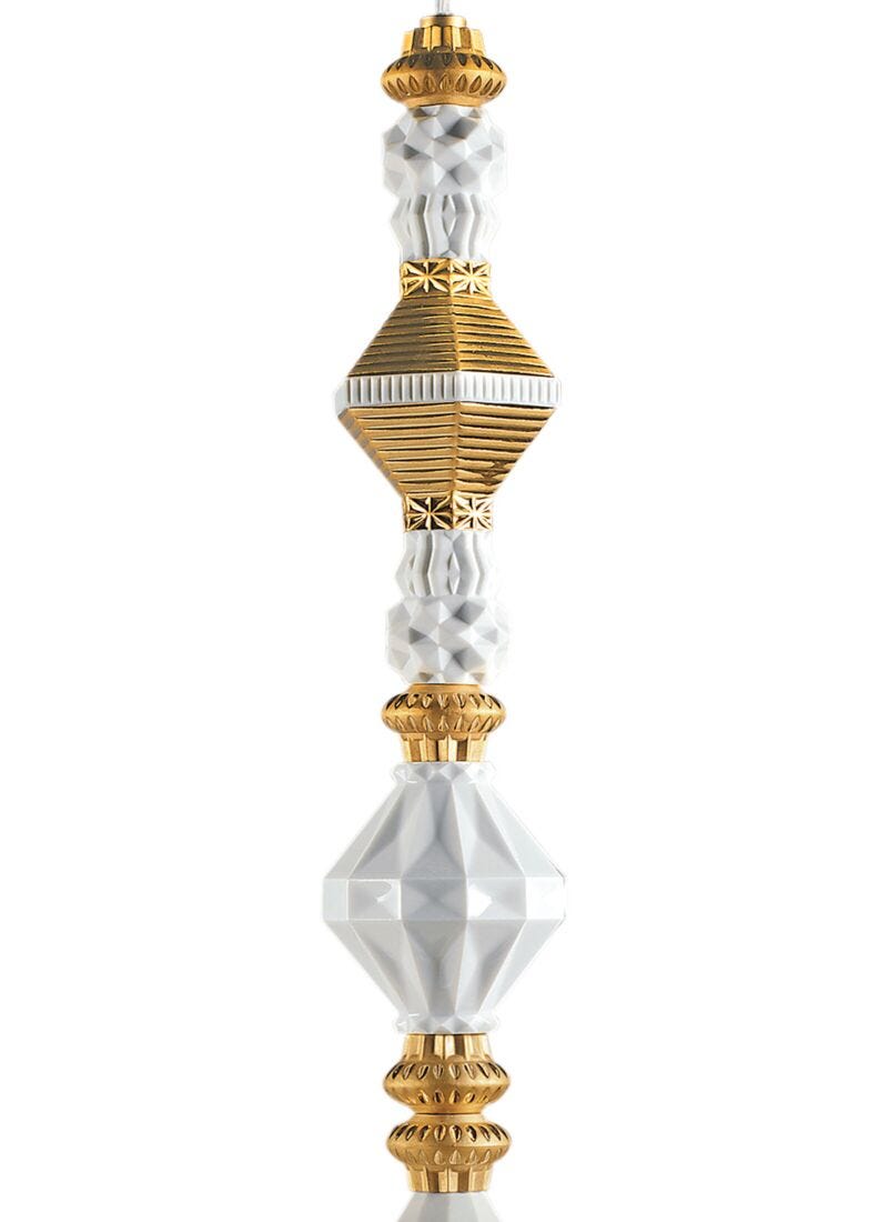 lladro Lámpara de techo II Belle de Nuit. Lustre oro (CE/UK/CCC) Tienda de fábrica