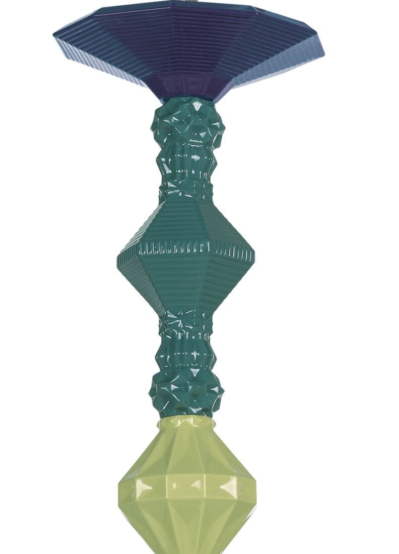 lladro Chandelier Belle de Nuit 12 luces. Verde (CE/UK/CCC) Libre de impuestos