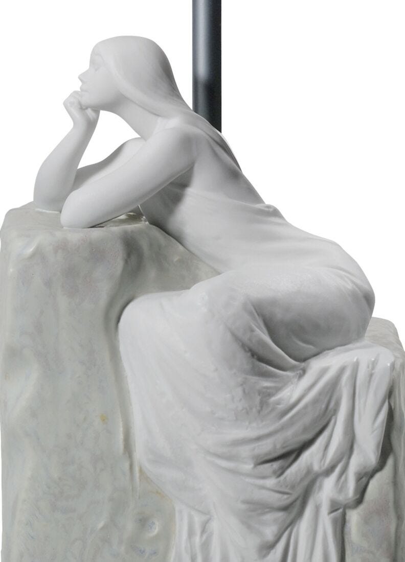 lladro Lámpara de mesa Mujer contemplativa II (CE) Última moda