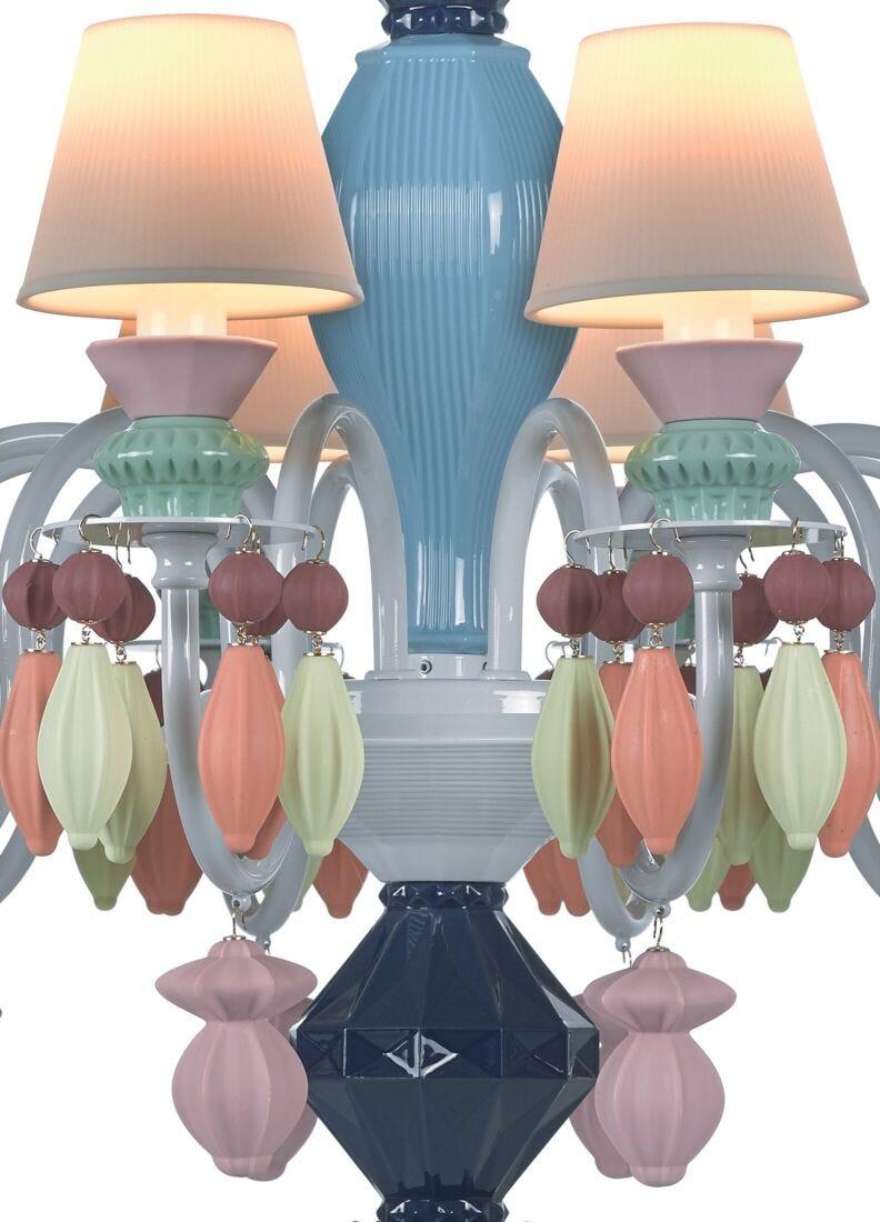 lladro Chandelier Belle de Nuit 12 luces. Multicolor (CE/UK/CCC) Grandes ahorros