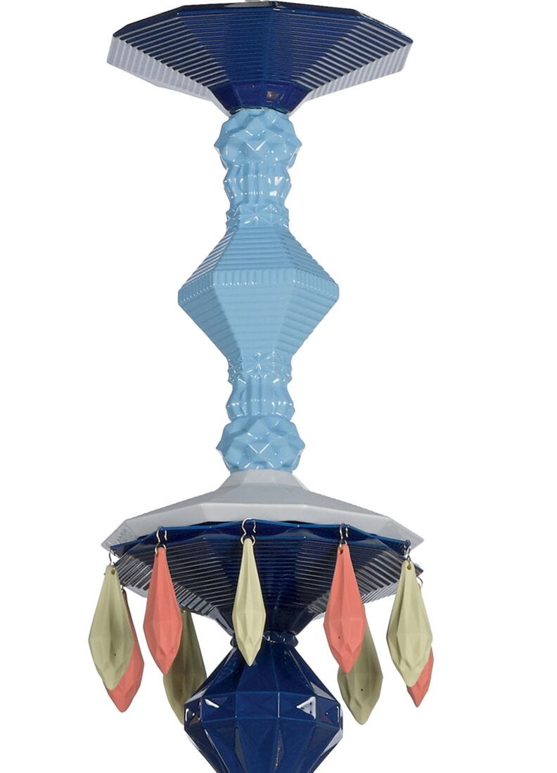 lladro Chandelier Belle de Nuit 40 luces. Multicolor (CE/UK) Precio ultrabajo