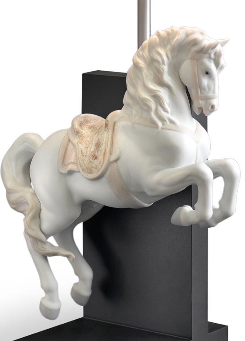 lladro Lámpara de mesa Caballo Courbette (CE) Outlet online