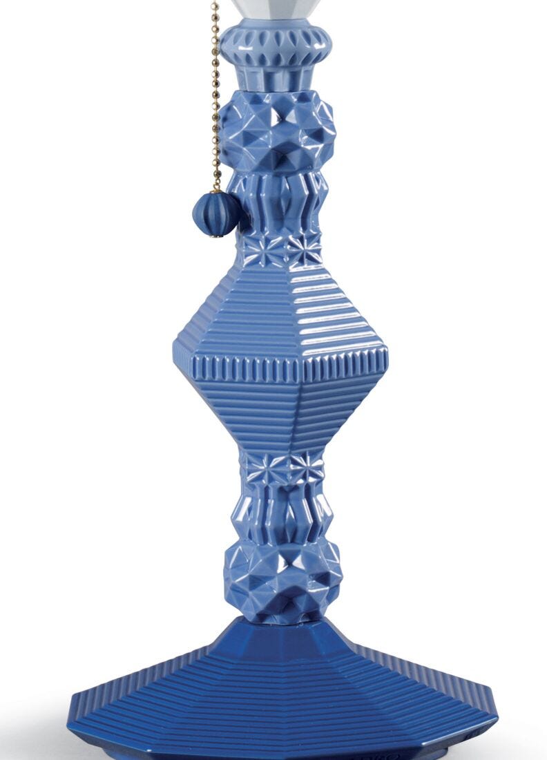 lladro Lámpara de mesa Belle de Nuit. Azul (CE) Gran oferta