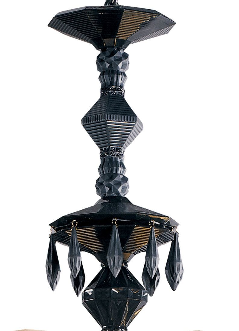 lladro Chandelier Belle de Nuit 40 luces. Negro absoluto (CE/UK) Rebajas de fábrica
