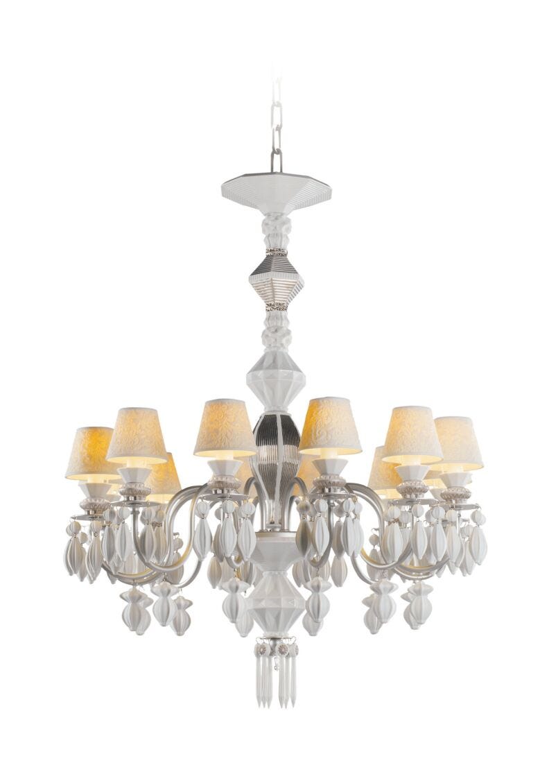 lladro Chandelier Belle de Nuit 12 luces. Lustre plata (CE/UK) Rebajas online