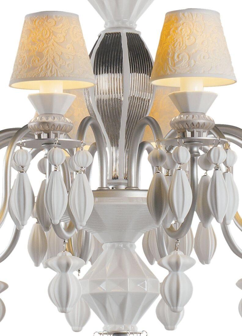lladro Chandelier Belle de Nuit 12 luces. Lustre plata (CE/UK) Rebajas online