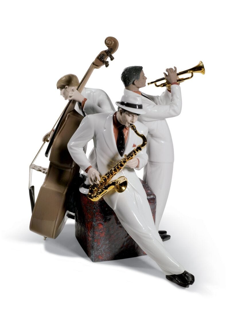 lladro Figura músicos Trío de jazz. Serie limitada Precio de fábrica