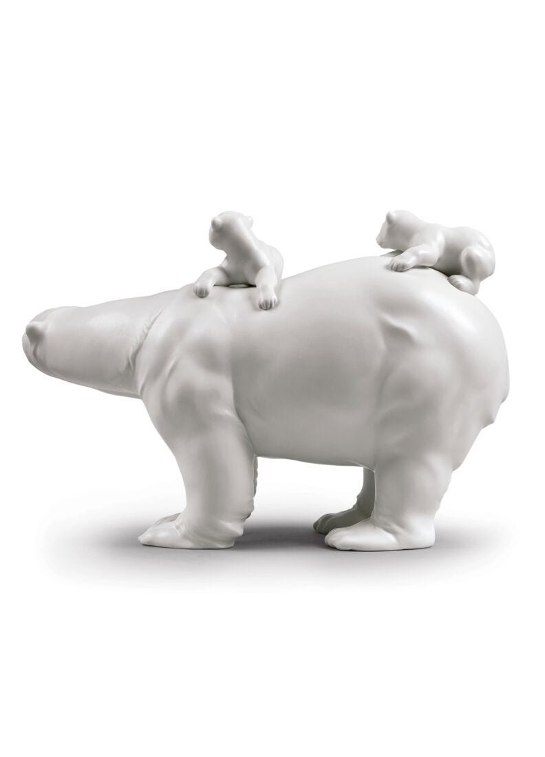 lladro Figura Mamá osa y sus bebés Promoción trimestral