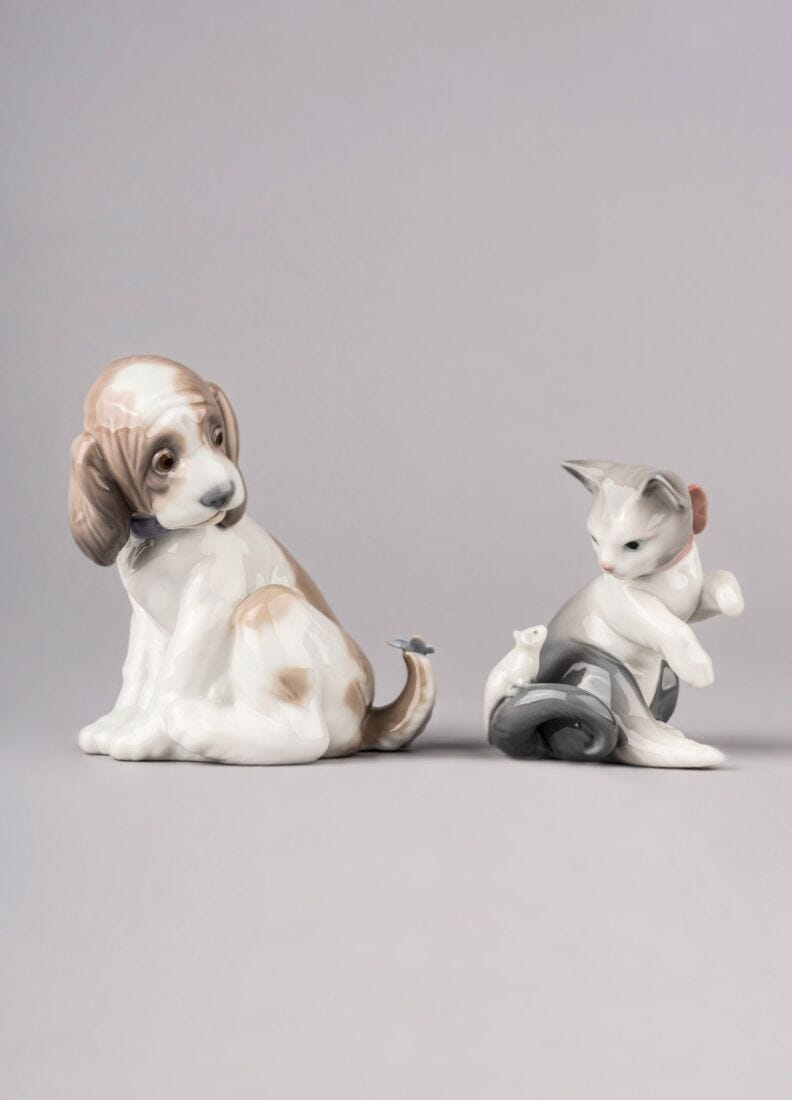 lladro Figura Gatito pasmado Liquidación