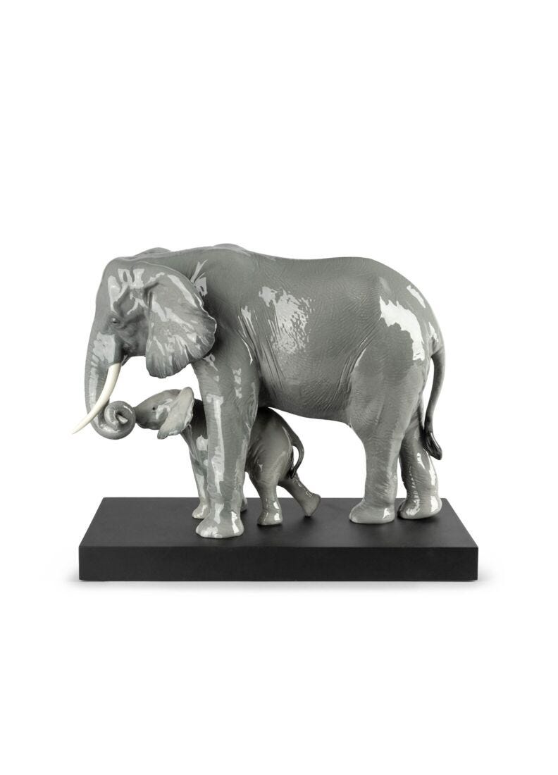 lladro Escultura elefantes Mostrando el camino Ahorra y exporta