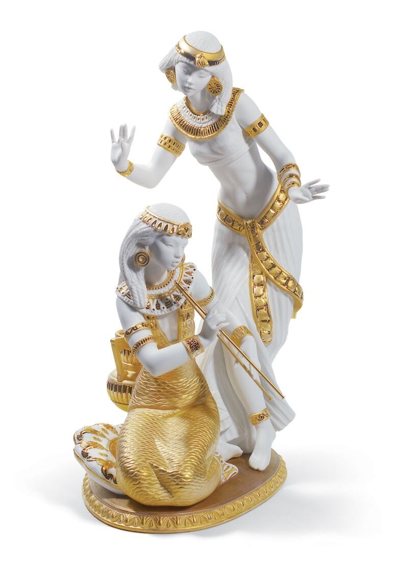 lladro Figura mujeres Danzarinas del Nilo. Lustre oro. Serie limitada En oferta