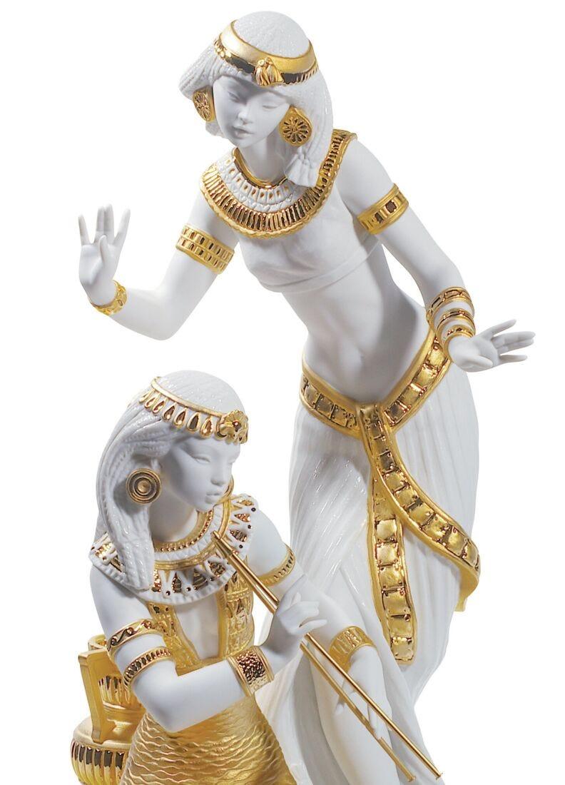 lladro Figura mujeres Danzarinas del Nilo. Lustre oro. Serie limitada En oferta
