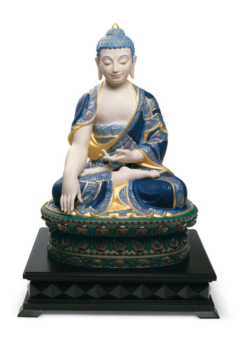 lladro Escultura Buda Shakyamuni. Lustre oro. Serie limitada Ofertas de temporada