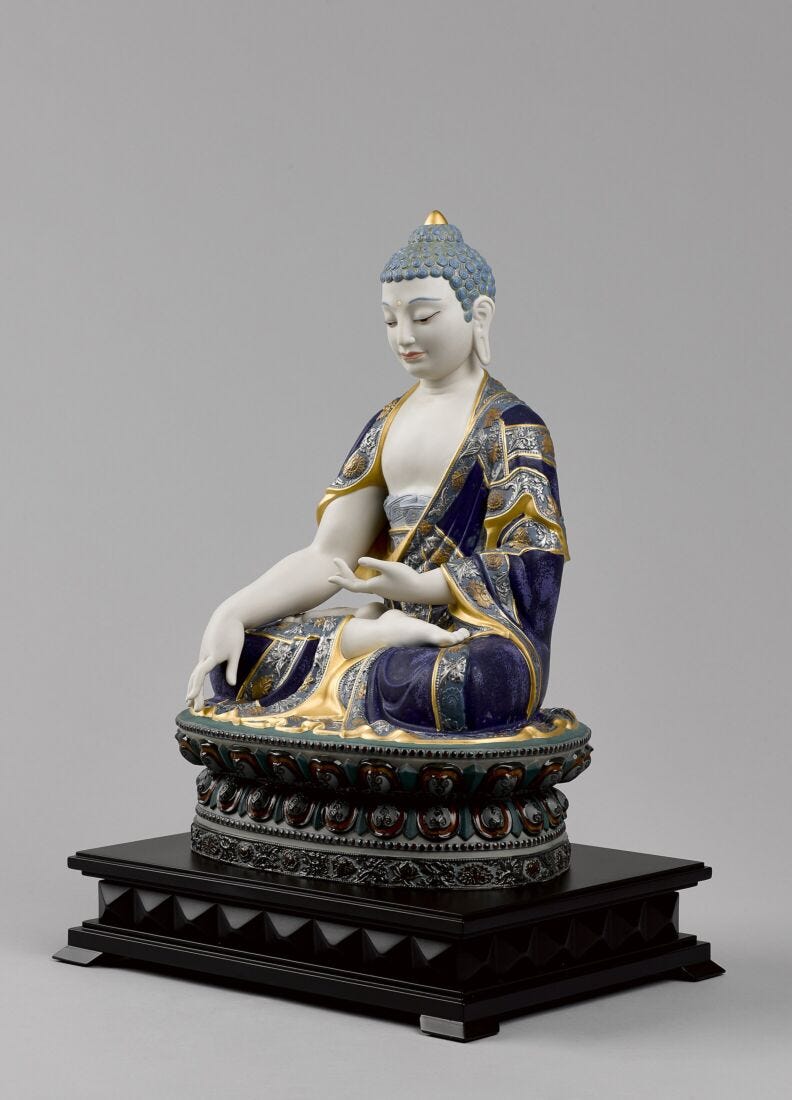lladro Escultura Buda Shakyamuni. Lustre oro. Serie limitada Ofertas de temporada