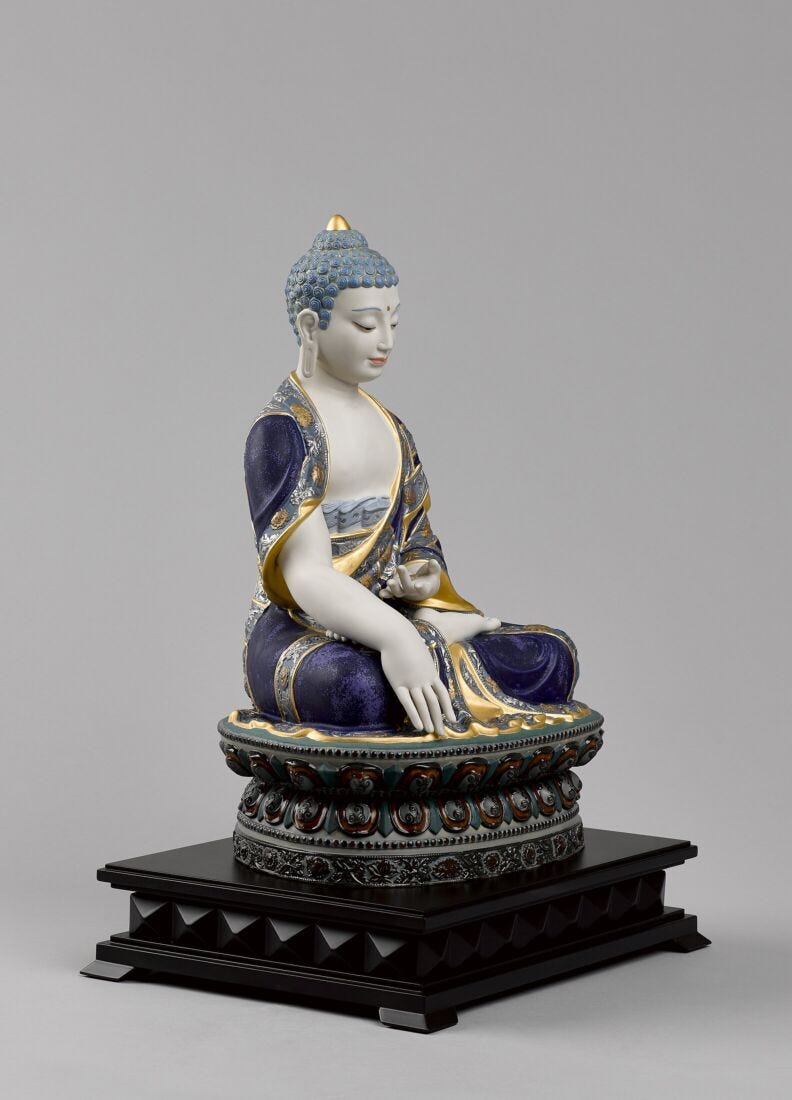 lladro Escultura Buda Shakyamuni. Lustre oro. Serie limitada Ofertas de temporada
