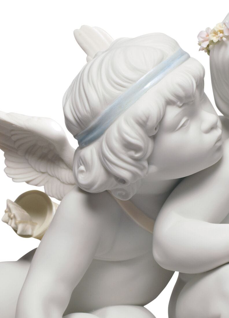 lladro Figura ángeles Eros y Psike Grandes ahorros