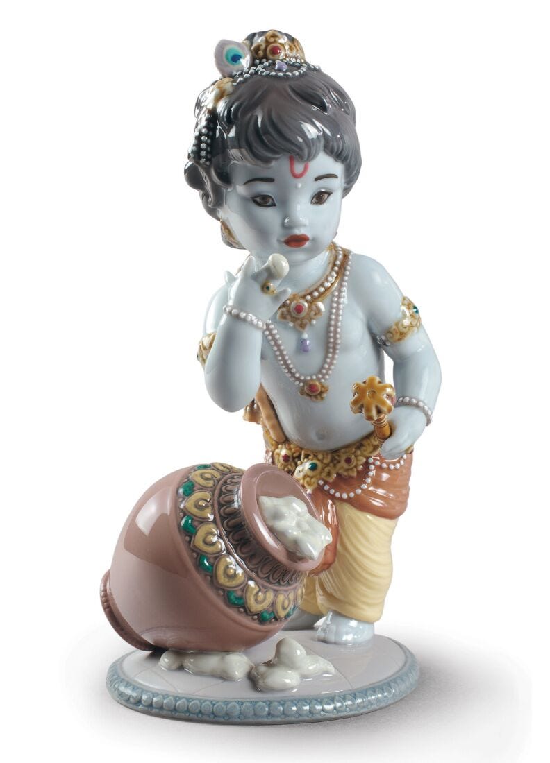 lladro Figura Krishna Butterthief Rebajas de fin de temporada