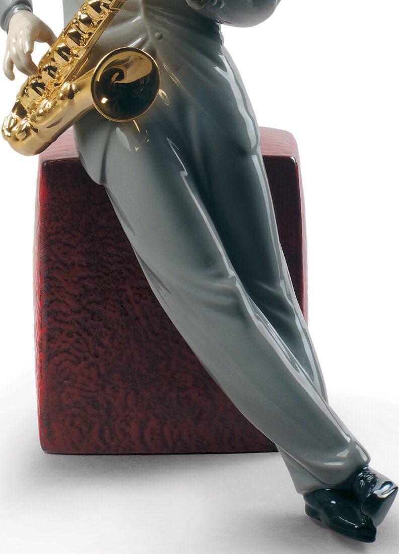 lladro Figura músico Saxofonista de jazz Precio ultrabajo