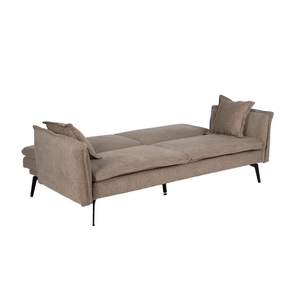 lolahome Sofá cama 3 plazas marrón Promoción por tiempo limitado