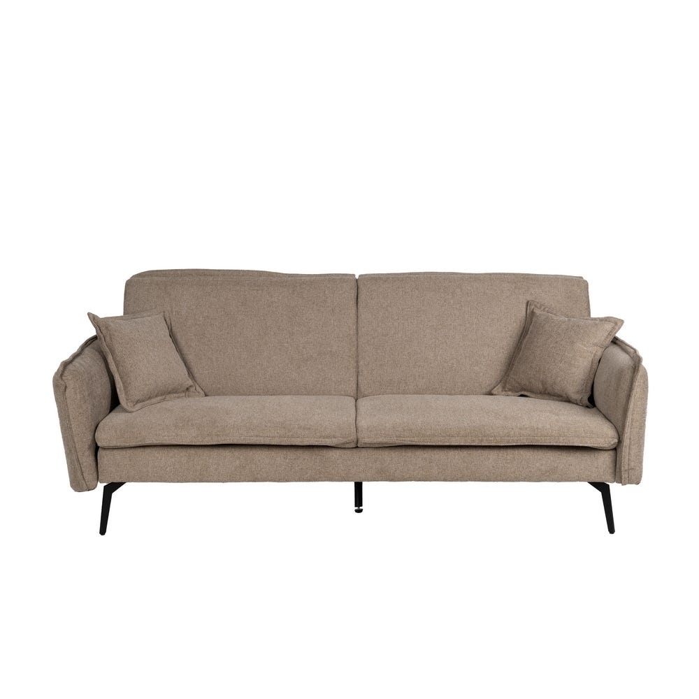 lolahome Sofá cama 3 plazas marrón Promoción por tiempo limitado