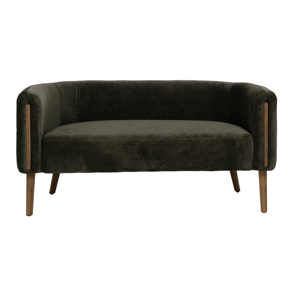 lolahome Sofá 2 plazas verde Oferta especial de fábrica