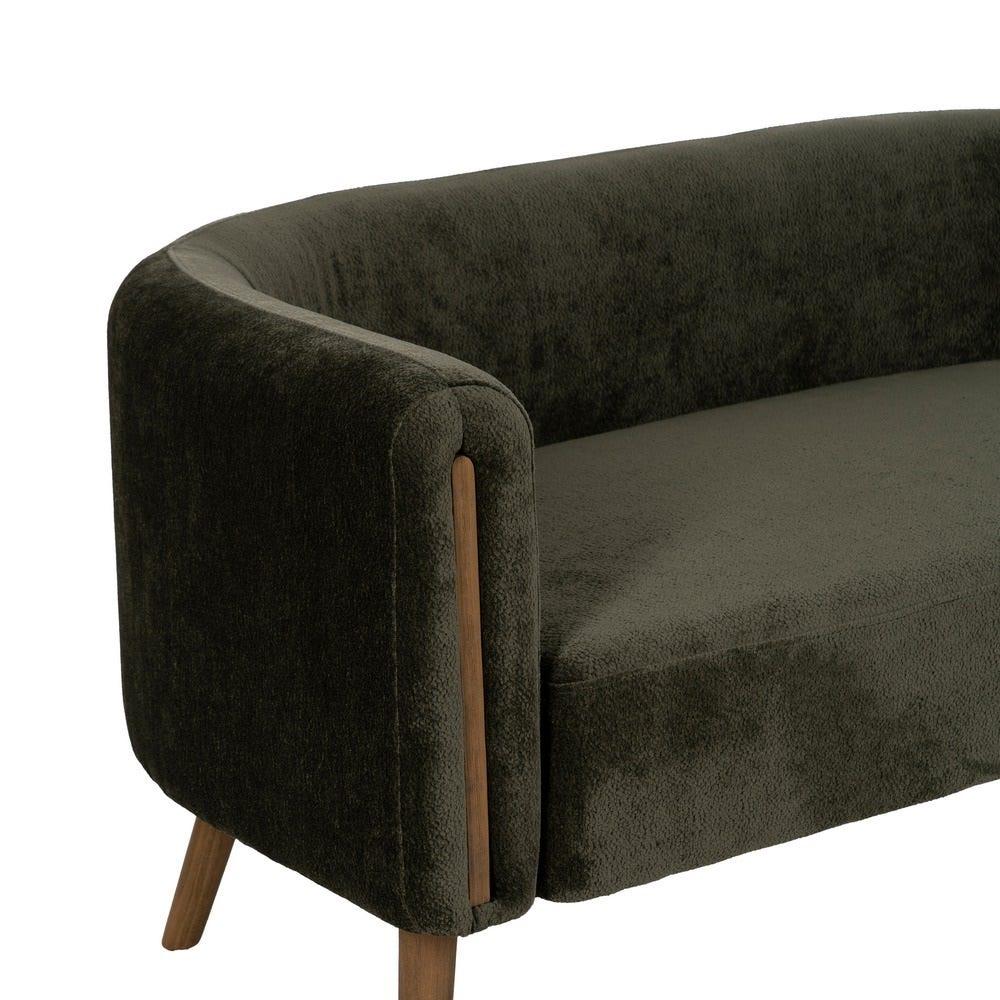 lolahome Sofá 2 plazas verde Oferta especial de fábrica