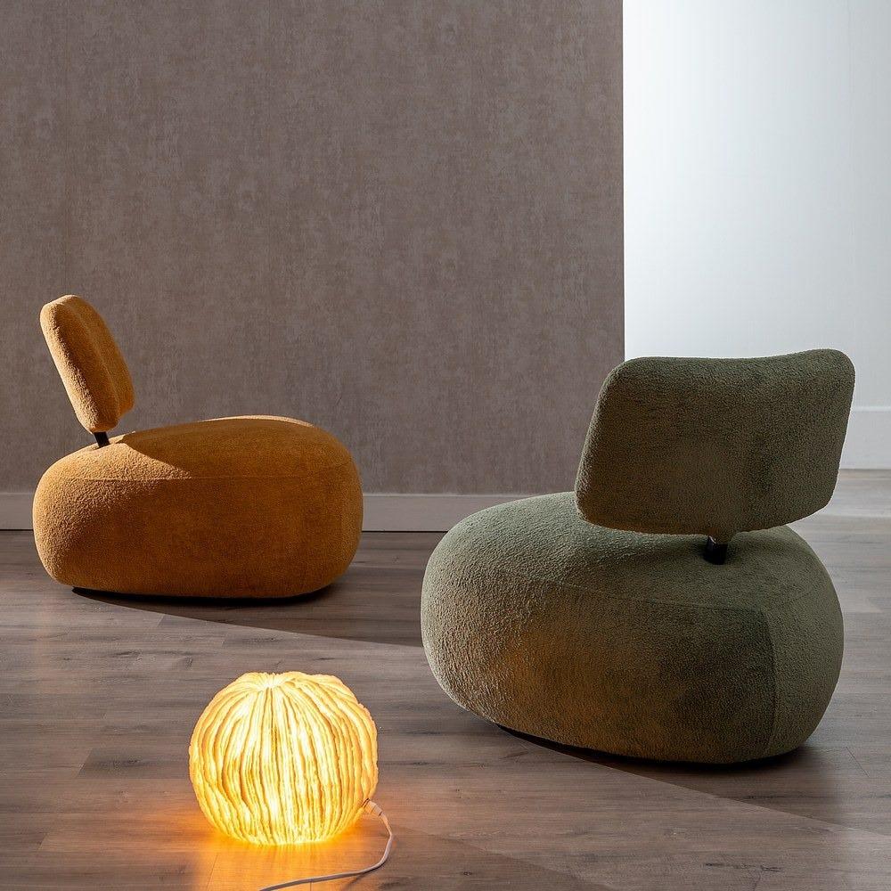 lolahome Sillón diseño mostaza