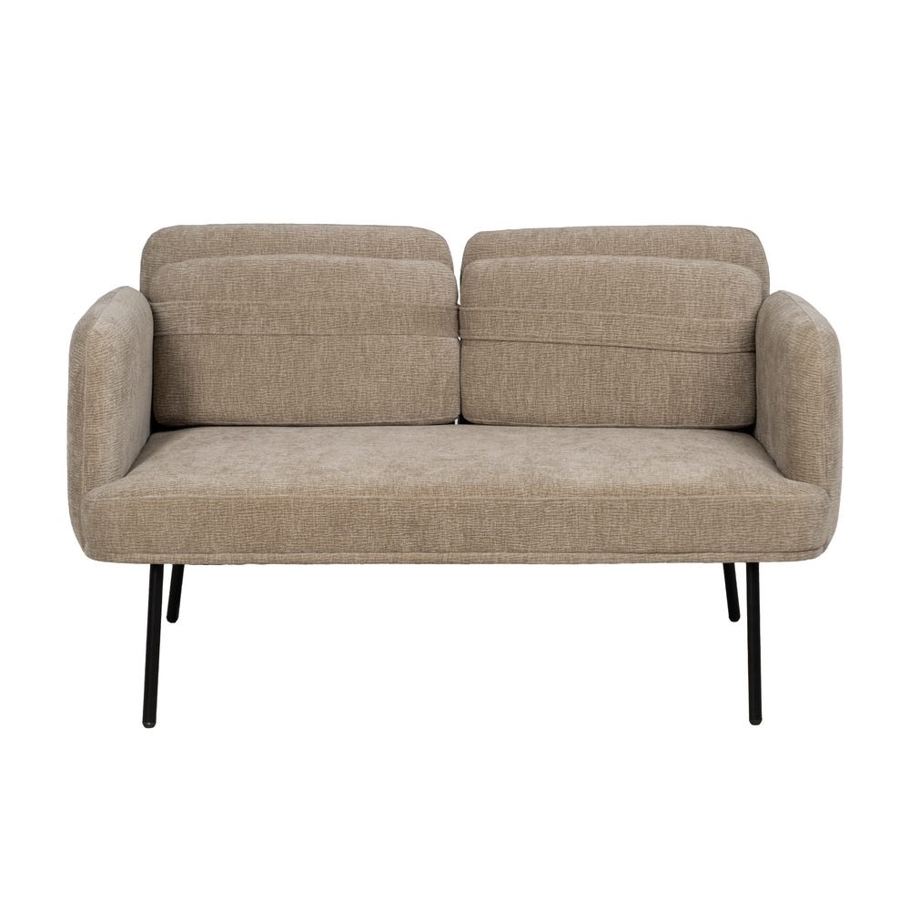 lolahome Sofá 2 plazas cojines beige Envío internacional gratuito