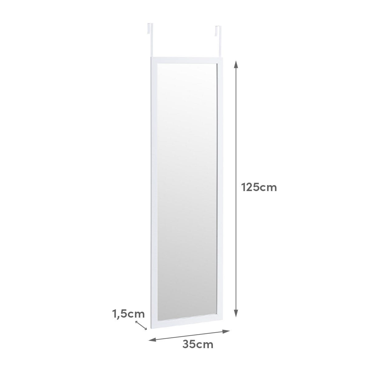 lolahome Espejo de puerta natural de madera de 35x125 cm Outlet online