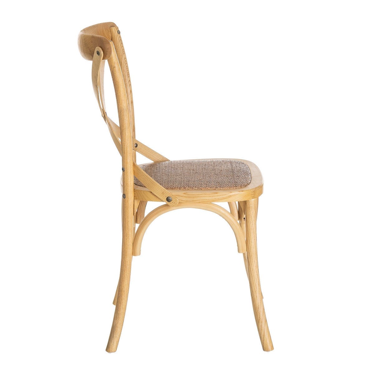 lolahome Silla de comedor Aspas natural Gran oferta