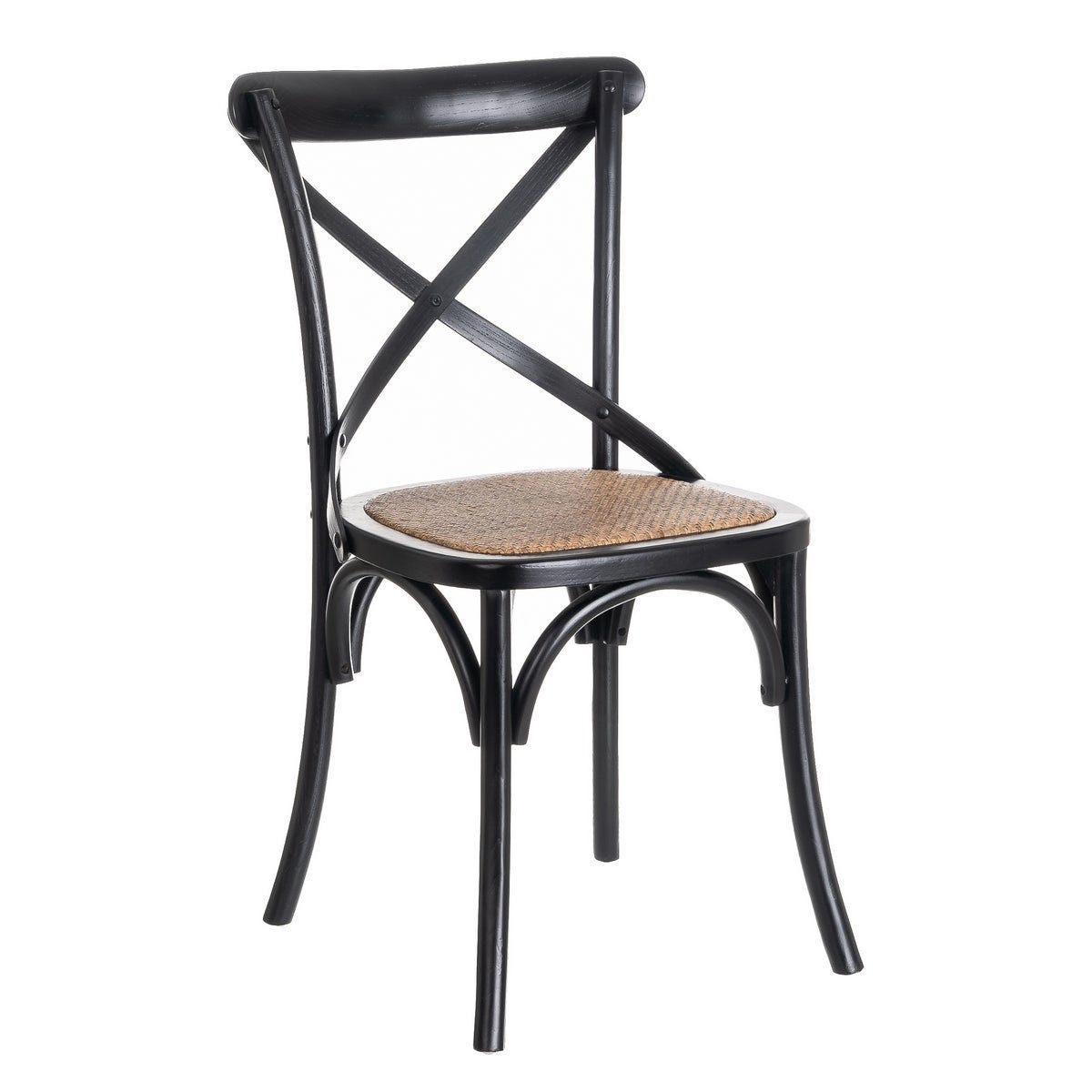 lolahome Silla de comedor Aspas negro Ventas relámpago