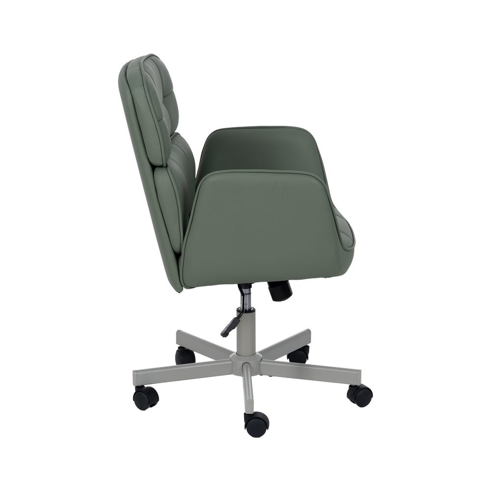 lolahome Silla de escritorio con ruedas verde Oferta especial