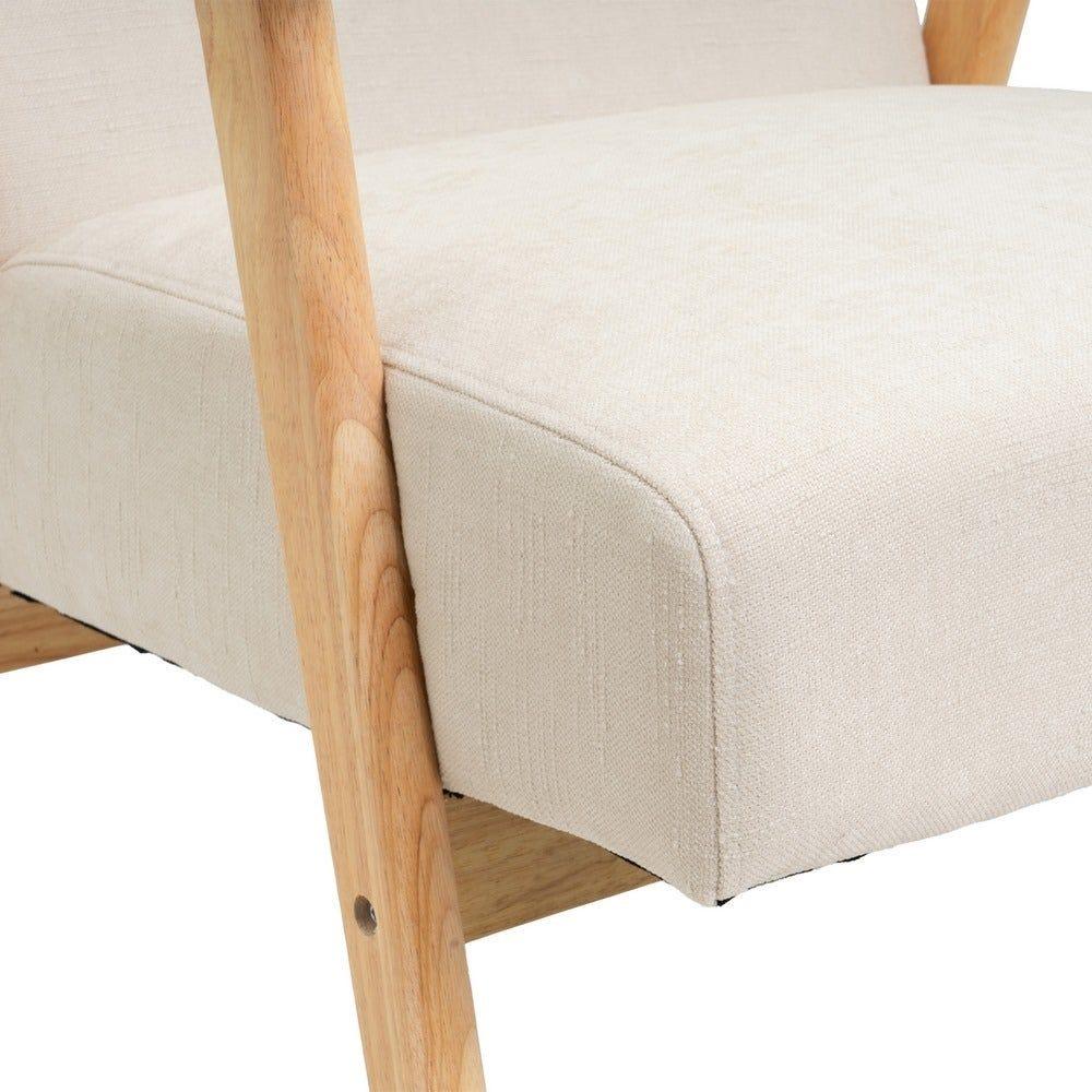 lolahome Sillón butaca Vintage blanco Oferta especial de fábrica