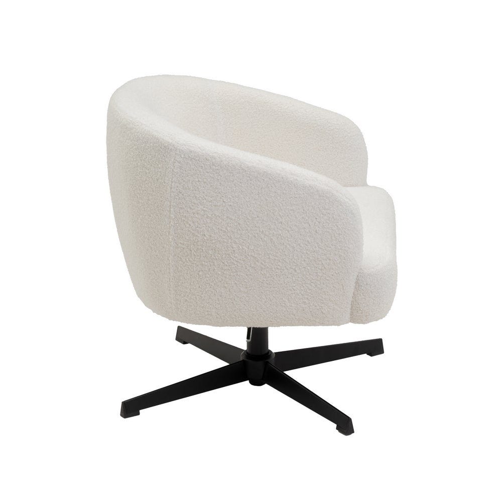 lolahome Sillón giratorio Lena blanco Grandes descuentos