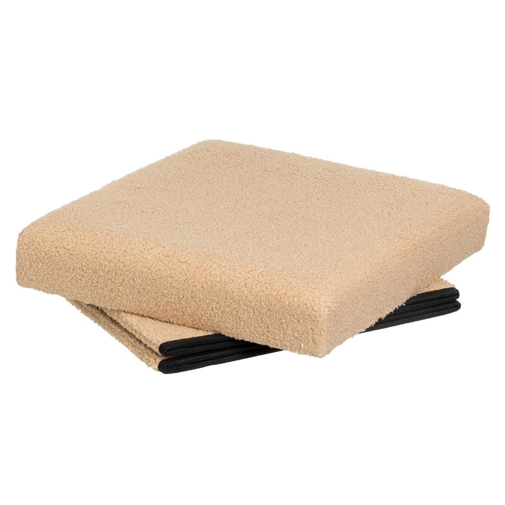 lolahome Puff almacenaje Bouclé de 38 cm Última moda