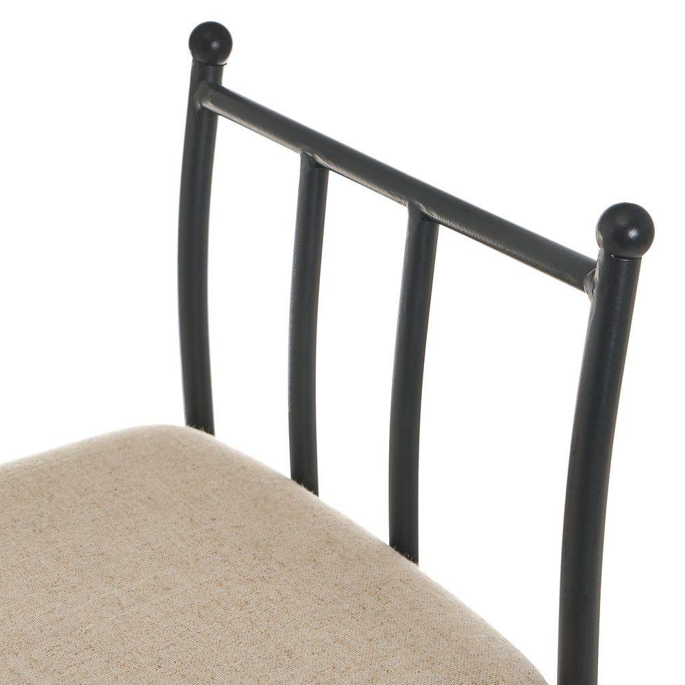 lolahome Banqueta pie de cama metálica negra 2025
