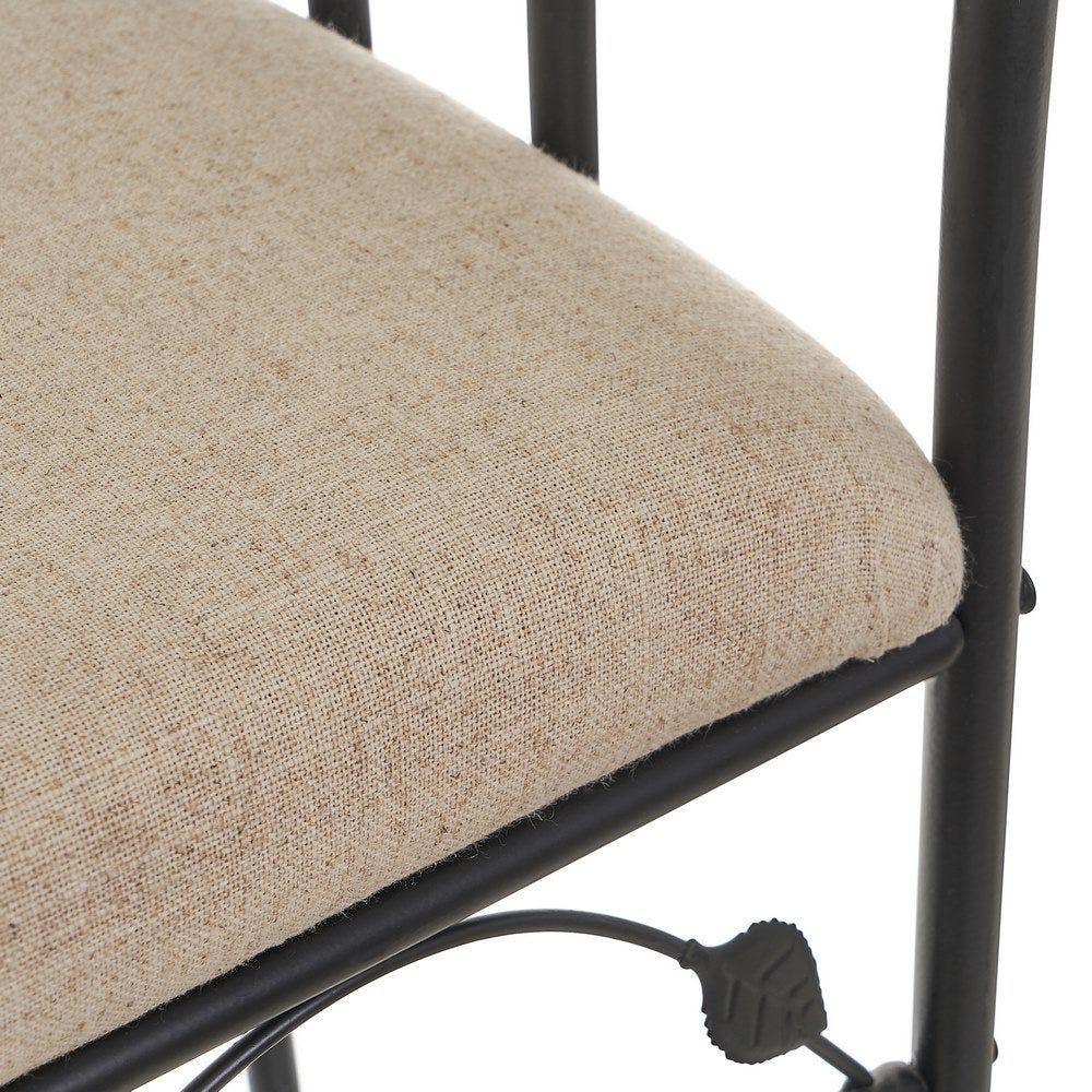 lolahome Banqueta pie de cama metálica negra 2025
