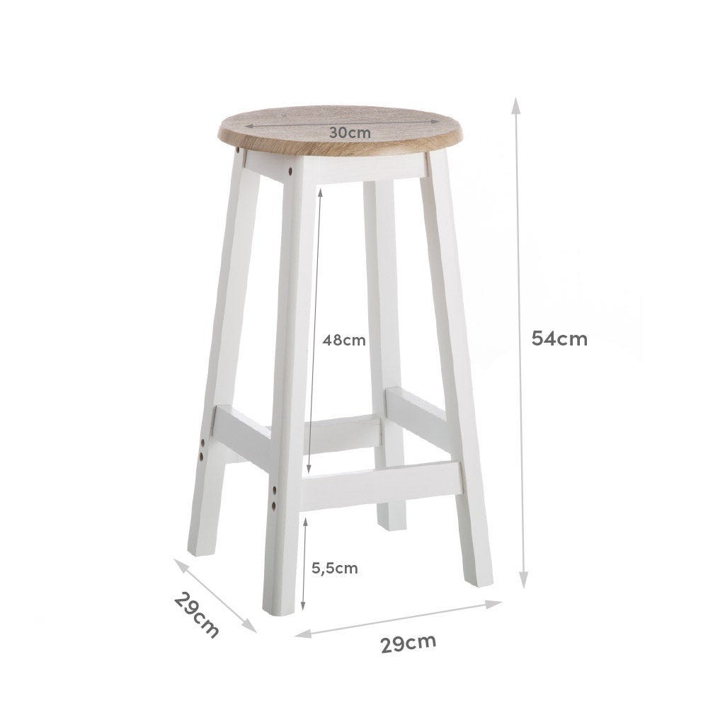 lolahome Taburete de cocina de madera de 54 cm Outlet