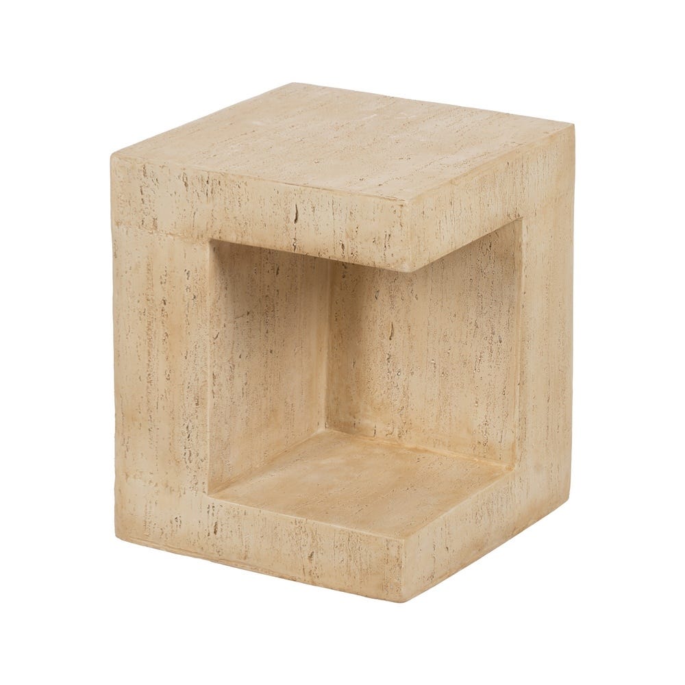 lolahome Mesita auxiliar cubo