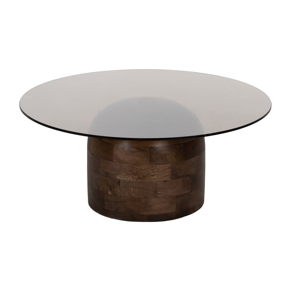 lolahome Mesa de centro redonda Rebajas top