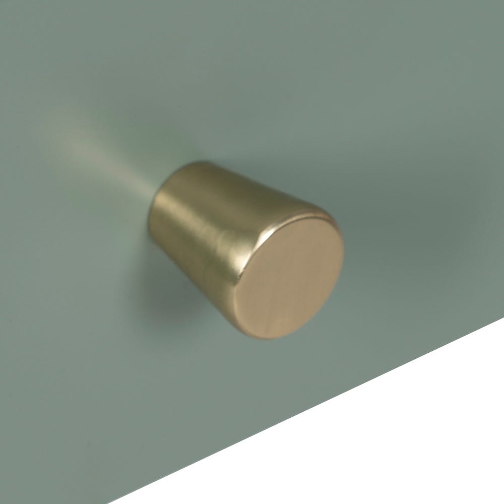 lolahome Mesita de noche de acero verde Oferta especial de fábrica
