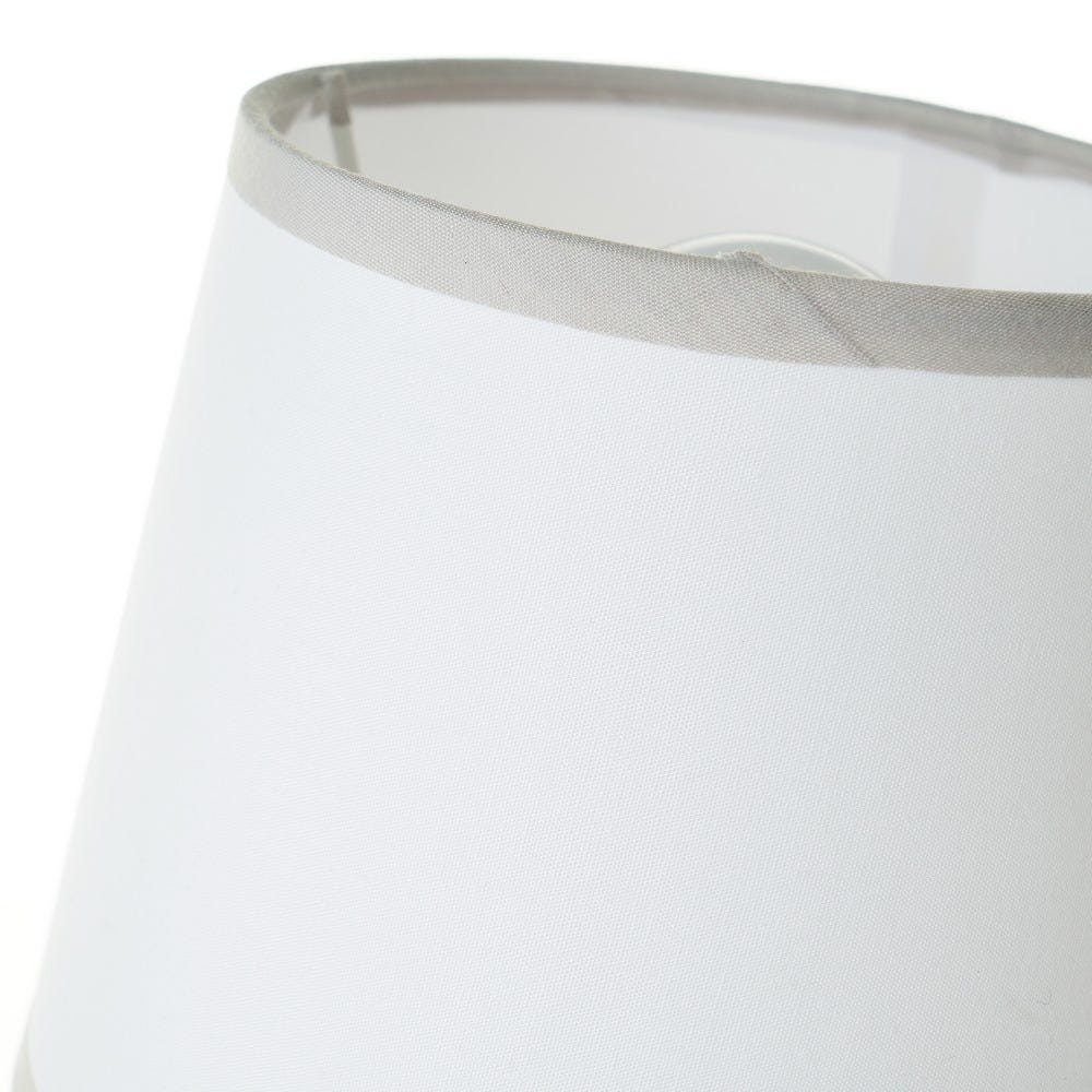 lolahome Lámpara de mesa diamante de cerámica gris de Ø 15x23 cm Limitado a 3 días