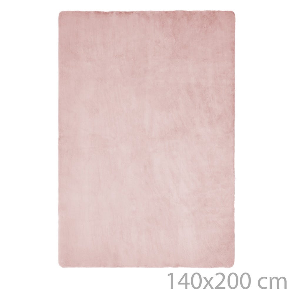 lolahome Alfombra pelo de 200x140 cm malva Descuento por venta flash