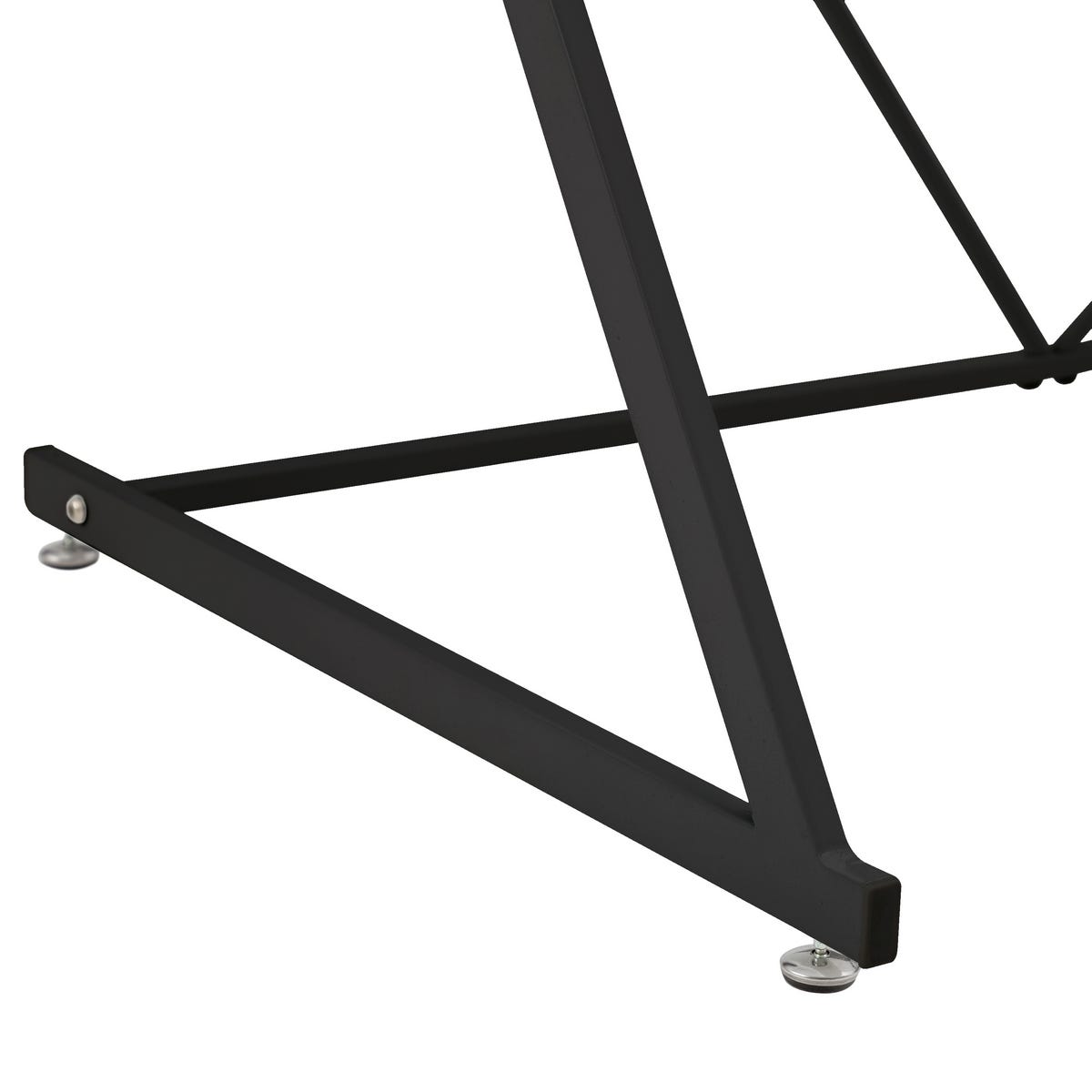 lolahome Escritorio negro de cristal de 75x120x60 cm Precio de fábrica