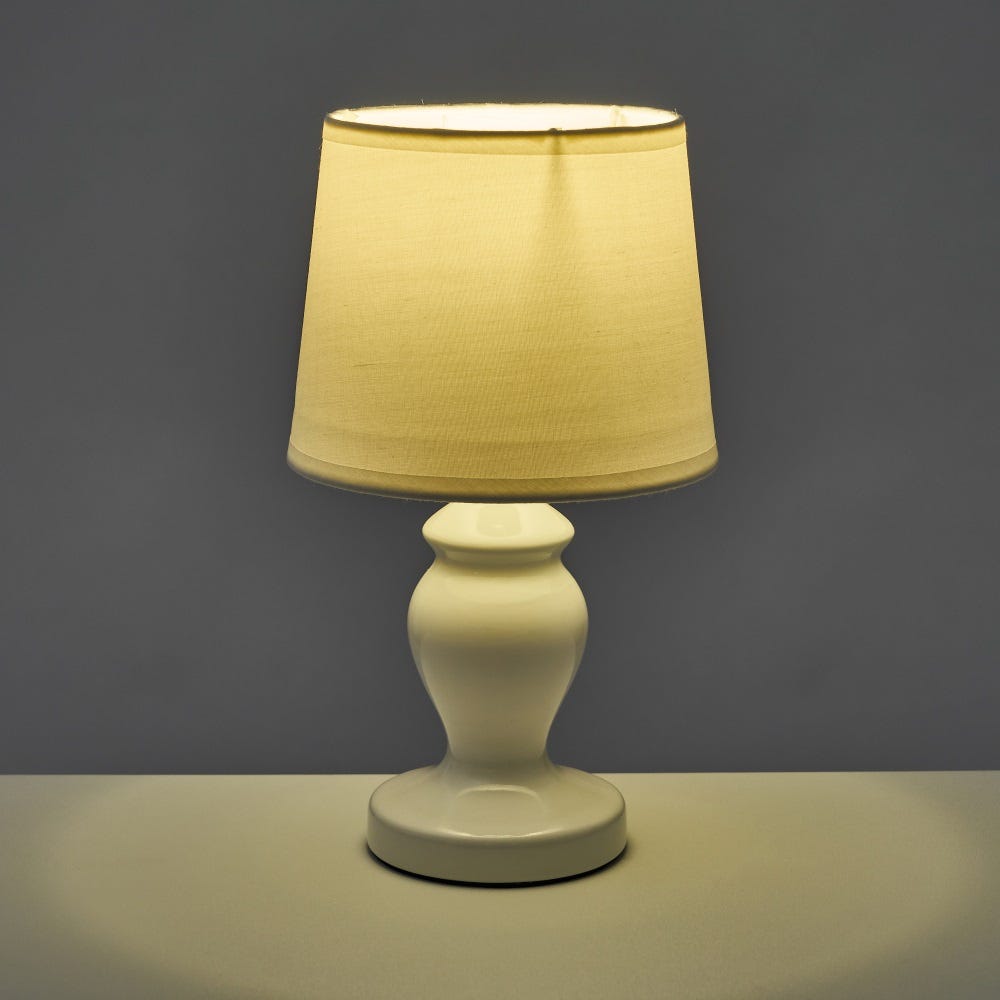lolahome Lámpara de mesita de noche cerámica 26 cm Oferta especial de fábrica