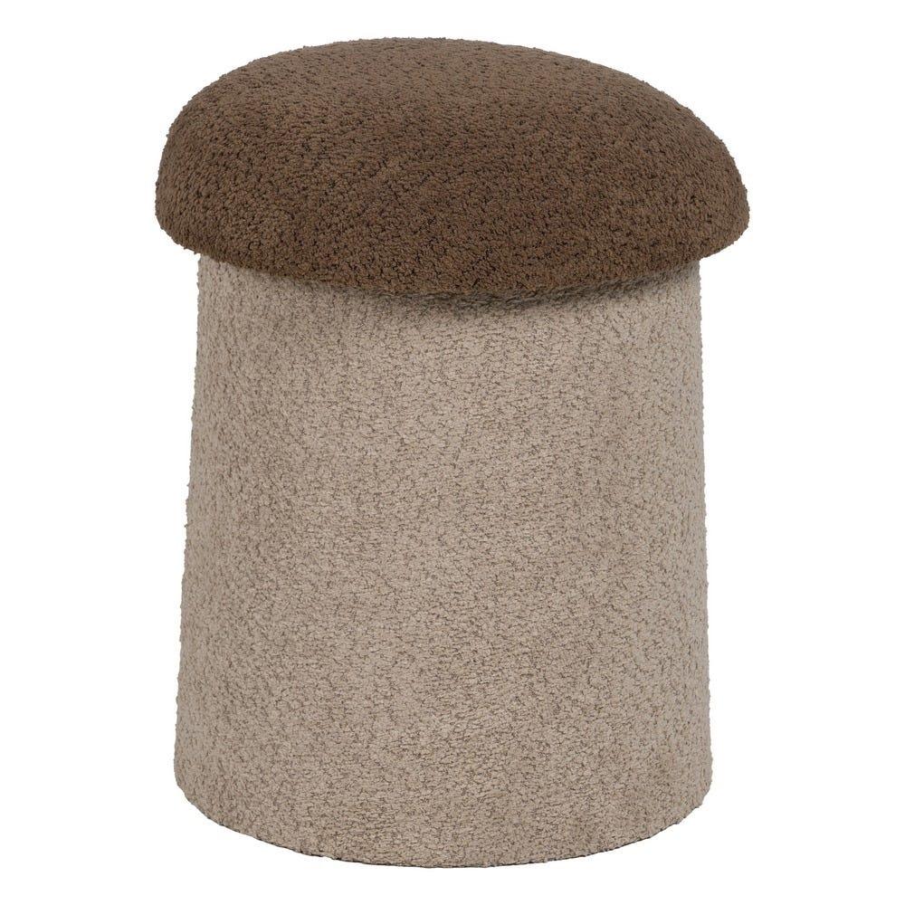 lolahome Set de 2 puffs seta de borreguito Grandes descuentos