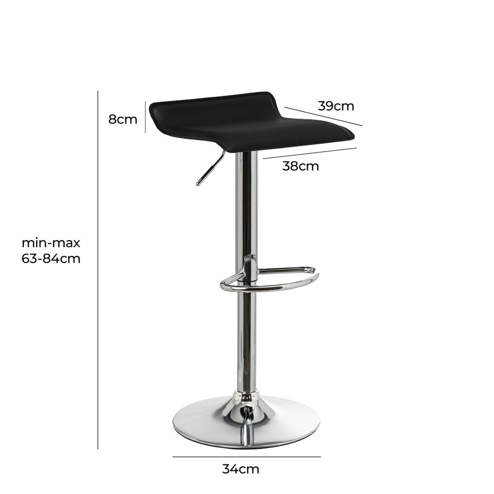 lolahome Taburete giratorio cuadrado de 63-84 cm En oferta