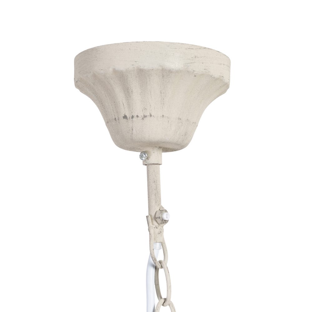 lolahome Lámpara de techo con 5 brazos rozada de metal taupe de 51x49x38 cm 2025