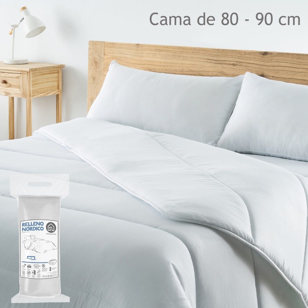 lolahome Relleno nórdico antiácaros blanco En oferta